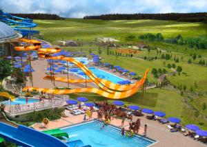 Quality Fiberglass Boomerango Water Slide Commercial Water Park Equipment UV Resistant wholesale