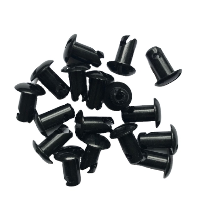 Black Aluminum Sprint Car DZUS Fasteners 5/16 x 0.500 Inch Quarter Turn DZUS Button for Race Car Part Replacement