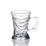 220ml Classic Pattern Clear Transparent Coffee Mug Tea Glass