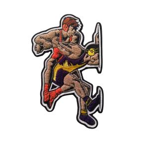 Quality Custom Chenille Embroidery Patch Cartoon Figure Logo Sew On Appliques wholesale