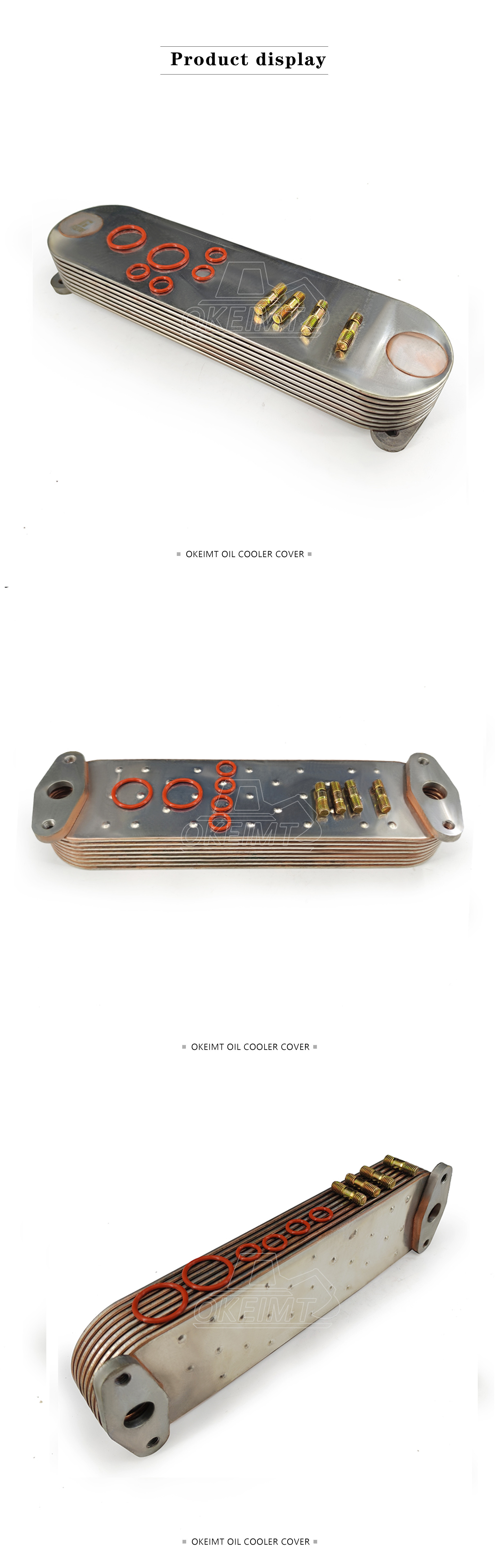 Excavator Cooler Spare Parts 6D125 7P 8P Oil Cooler Core 6152-62-2110 6151-61-2111