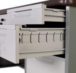 school hospital 920mm long fireproof steel executive desk