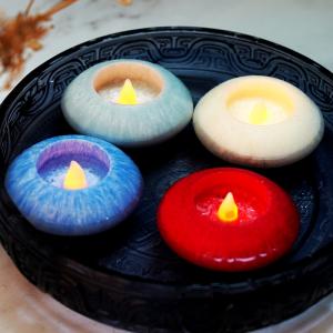 Quality Weddings LED Candle Flicking 3D Flame Real Wax Waterproof Floating Remote Control wholesale