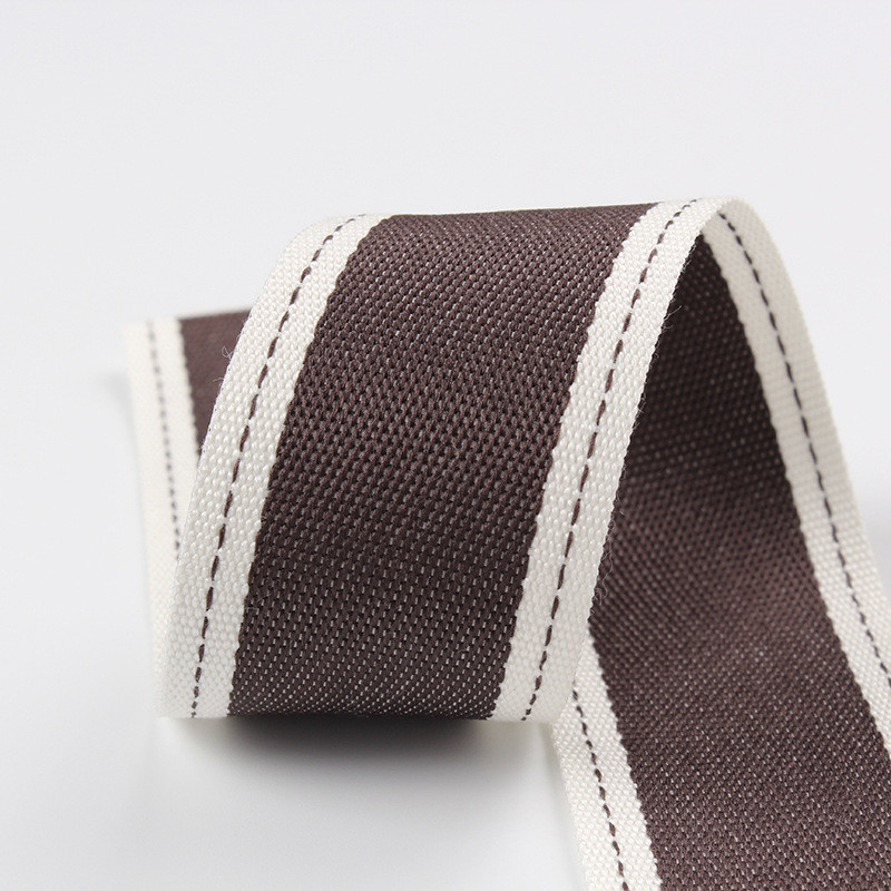 Stitched Edge Polyester Ribbon 6mm-40mm Poly Ribbon Rolls Green Red