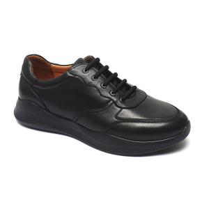 Quality Black Lace Up Anti Skid Mens Leather Casual Shoe wholesale