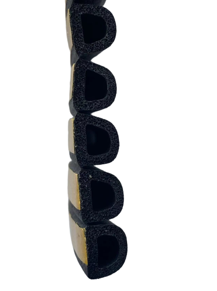 Customizable Hardness D Type EPDM Foam Self-Adhesive Rubber Sealing Strip for Doors and Windows