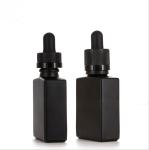 Beard Oil Serum 30ml Square Glass Dropper Bottles Recyclable