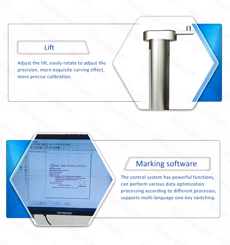 Mini 20w Fiber Laser Marking Engraving Machine For Metal Aluminum