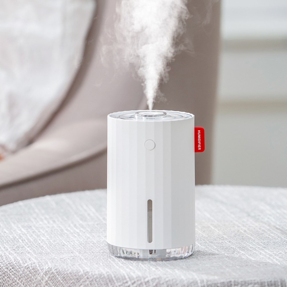 280ml Portable Mini Cool Mist Humidifier with Night Light,USB Desktop Humidifier for Bedroom Car Travel Office