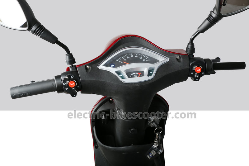 32km/h Pedal Assisted Electric Scooter , 16"X3.0 Electric Vespa Type Scooter