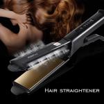 Titanium Ceramic Steam Hair Straightener Ultralight Portable Chargeable