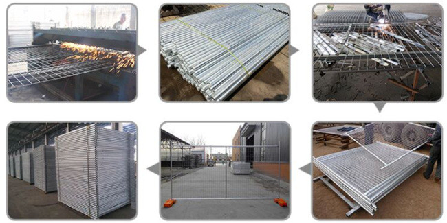 75×150mm Metal Galvanized Temporary Construction Fence Panel 5mm Thick