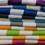 Microfiber Yellow White Pink Striped Beach Towel 300gsm