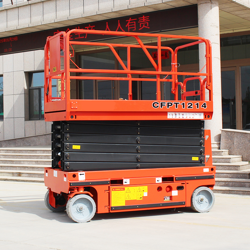 SNSC 6m 8m 10m 12m 14m Mobile Aerial Working Platform Scissor Lift at Affordable Cost