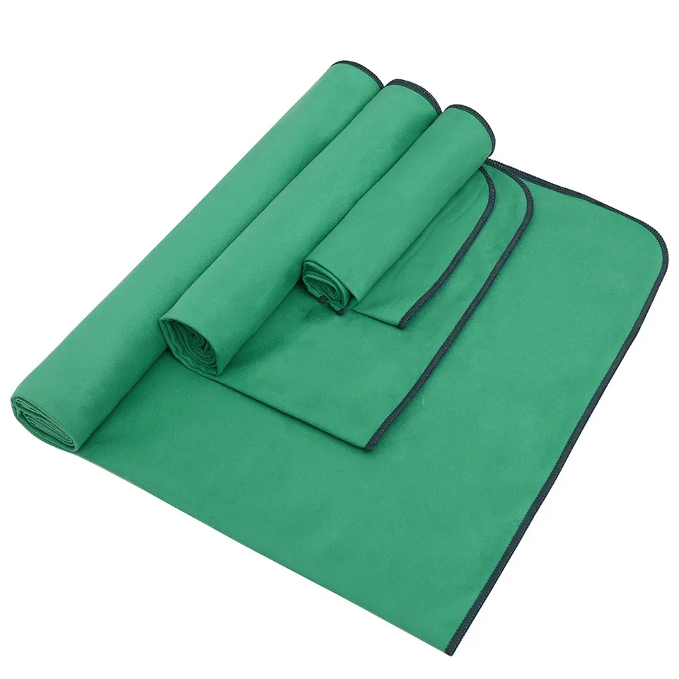 Plain Dyed Microfiber Custom Gym Sports Towel Quick Dry Absorbent