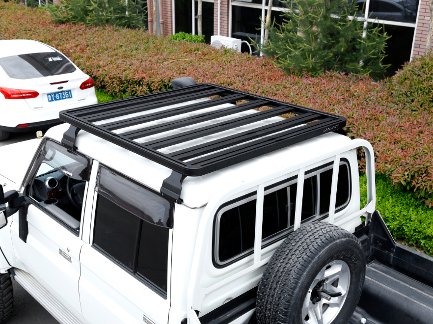Universal Black Roof Rack for Toyota LC79 Made of Aluminum Alloy and Power Coating