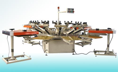 Semi automatic textile screen printing machine