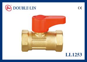 Quality Female X Female 25 Bar Brass Mini Ball Valve With Brass Color wholesale