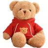 Buy cheap 30cm Red Cute Little Hoodie Teddy Bear Plush Toys Girl Sleeping Pillow from wholesalers