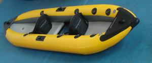 Quality Two Person Inflatable Sea Kayak 388 Cm PVC Fabric With Removable Floor wholesale