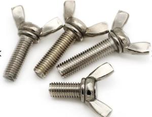 Quality Manufacturing Customized Stainless steel thumb wing nut butterfly screw wholesale