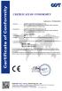 Jiangyin E-better packaging co.,Ltd Certifications