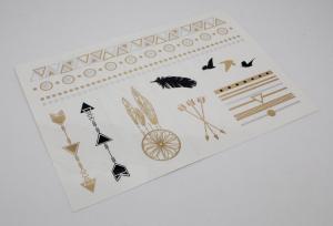 Quality Tattoos Gold Jewelry,waterproof temporary gold tattoo wholesale