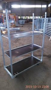 Quality Plywood Hot Dip Galvanized Q235 Dutch Trolley Shelves wholesale