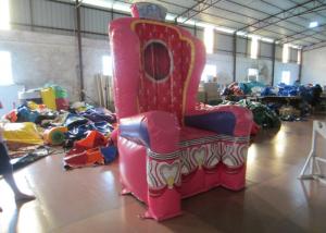 Quality Pink Inflatable Airtight princess the chair on sale sealed inflatable decoration wholesale