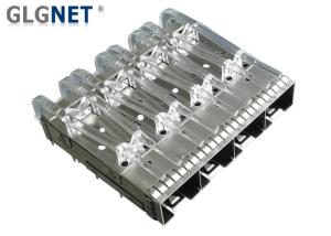 Quality Female Gender SFP Cage Connector 1x4 10G Ethernet Press Fit Without Heat Sink wholesale
