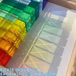Clear Polished Acrylic Cube Cylinder, Square Display Block, Jewelry Display