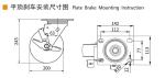 8 Inch Heavy Duty Aluminium Castor Wheels 600kg Load Plate Mount Ridgid Caster