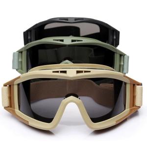 Quality Desert Tactical Goggles-Special Forces- style Protective Eyewear for Military Enthusiasts Ideal for Outdoor Cycling Windproof Anti - fog and Shock wholesale