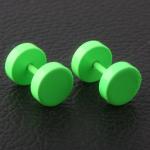 Black Color Unique Mens Stud Earrings Stainless Steel Body Piercing Jewelry