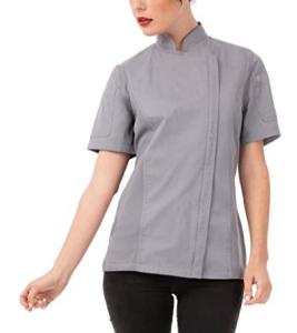 Quality OEM Service Restaurant Costume Bar Kitchen Women Fitted Chef Coat wholesale