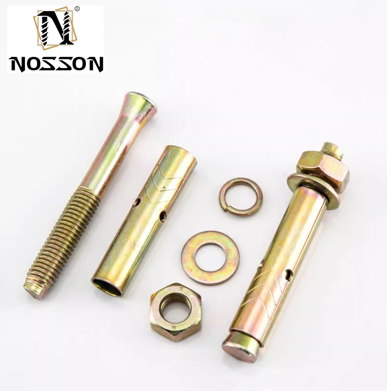 ISO M6 Customized Countersunk Head Hex Socket Expansion Bolt Flat Head Allen Burst Internal Concrete Anchor Bolts Bright Finish