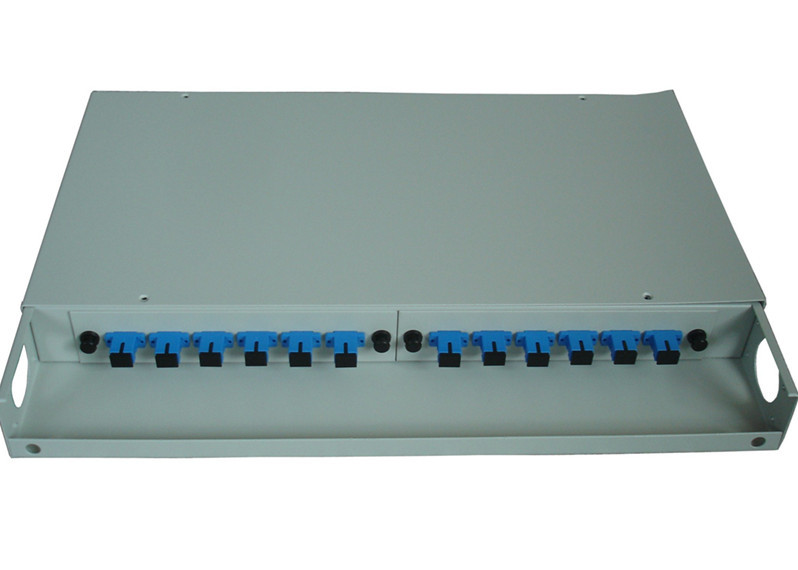 Rack Mount Fiber Optic Patch Panel Enclosure Distribution Fc Sc Adapter