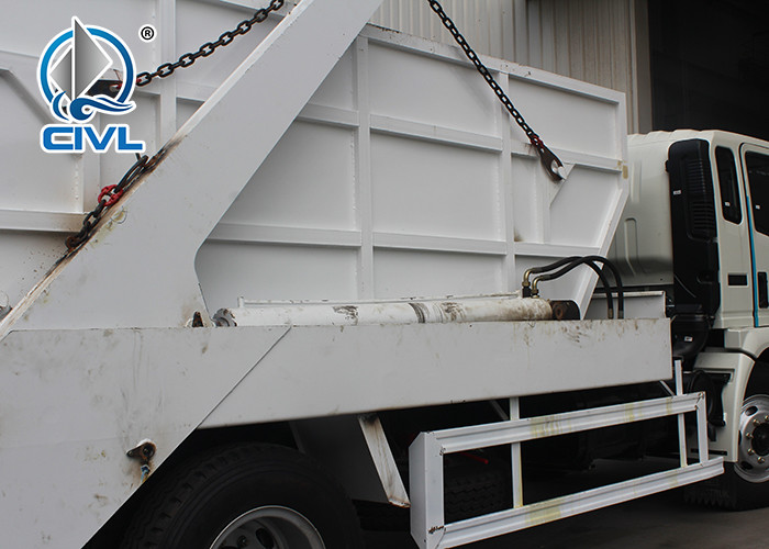 4 x 2 SINOTRUK HOWO Swing Arm Garbage Truck 6CBM/8CBM10CBM /12CBM With Fashion Design
