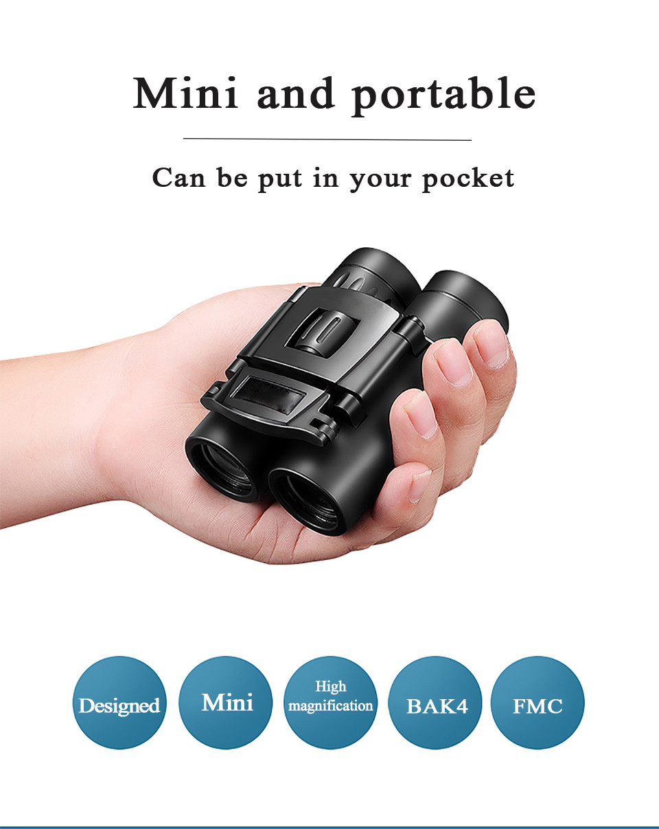 500X25 50000M Long Range Kids Binoculars Telescope Portable Zoom HD Low Light