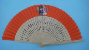 Quality spainish fan with different materials , can print buyers' logo or design wholesale