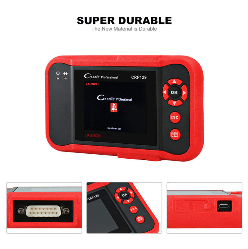 LAUNCH Creader CRP129 ENG/AT/ABS/SRS EPB SAS Oil Service Light resets auto obd2 eobd code reader diagnostic Scanner tool