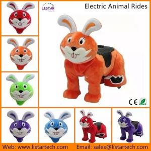 Quality Animal Riding Amazing Walking Animals, Coin Operated Electric 4 Roller Plush Animal Rides wholesale