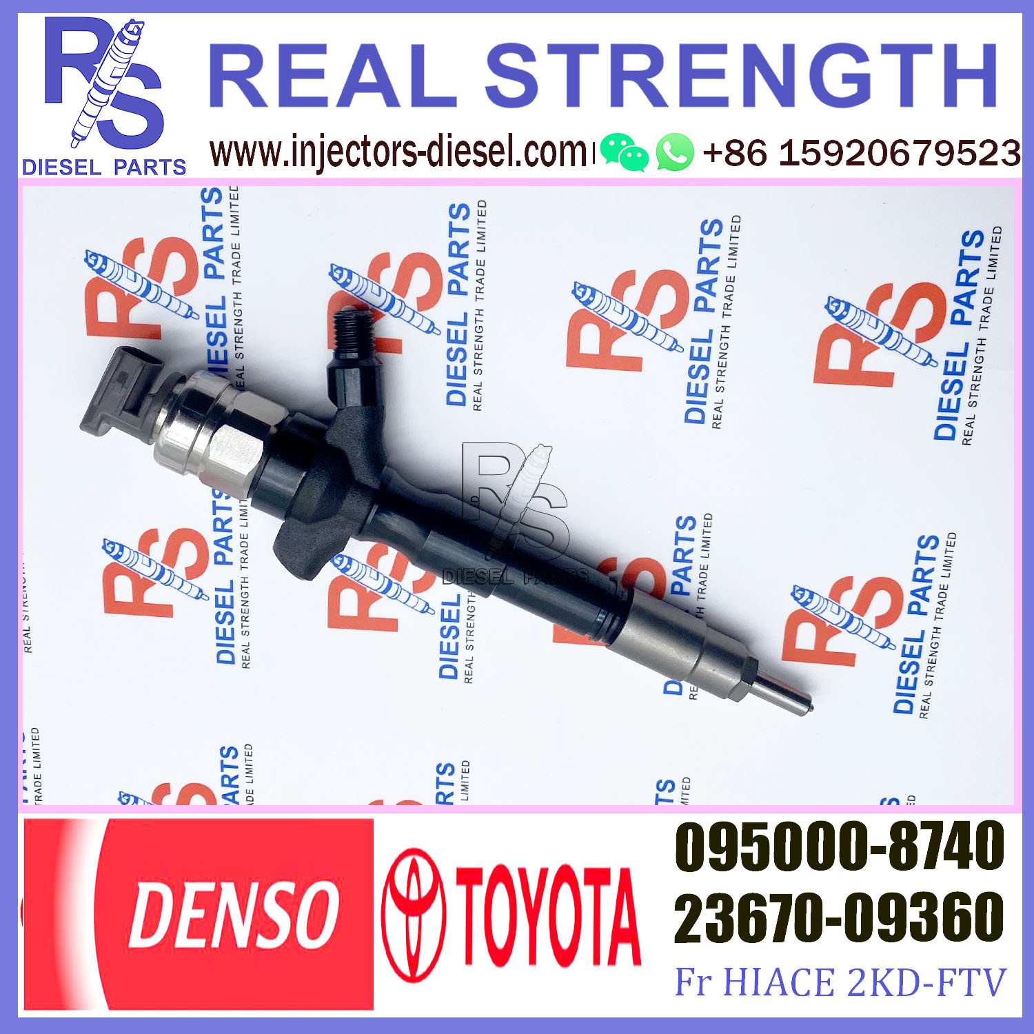 Common Rail Injector 23670-09360 095000-8740 for TOYOTA engine 2KD-FTV