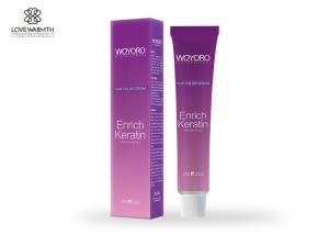 Quality Keratin Extract Permanent Hair Color Cream 80ml Volume Care Formula Material For Salon wholesale