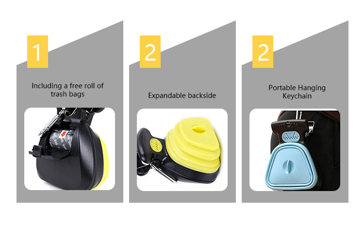 Blue Handheld Dog Poop Scoop Portable Pooper Scooper For Walking