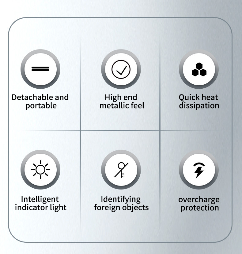 Detachable Braket Qi Standard 3in 1 Wireless Charging for Smart Devices