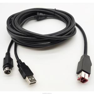 Quality OEM ODM USB DC24V Cable 24V To Hosiden USB-B wholesale