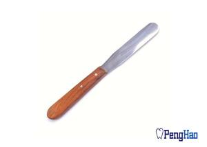 Quality Stainless Steel Dental Lab Products Dental Spatulas For Plaster Alginate Wooden Handle wholesale