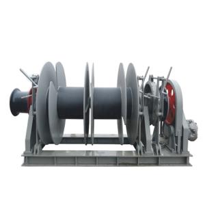 Quality Load 100KN Power 45KW Chain Diameter 12mm Marine Drum Winch wholesale
