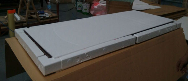 125cm Length Solid Wood Flush Doors White Single Flower Painting
